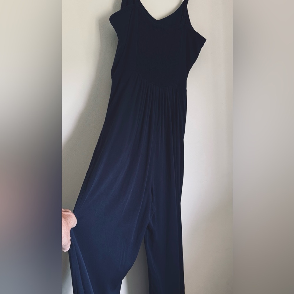 41 Hawthorn Dark Navy Spaghetti Strap Jumpsuit, Size S - Picture 4 of 8